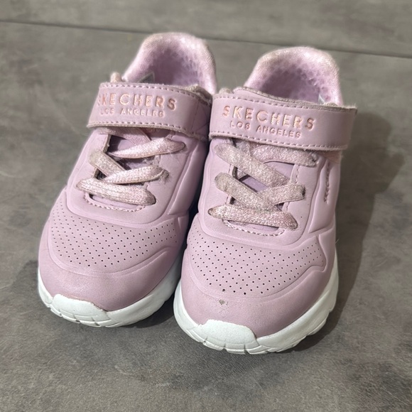 Skechers Kids Light Pink Sneakers - Picture 1 of 5